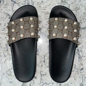 Gucci Pearl Slides - Size 9.5 US